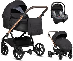 Детская коляска Tutis Leo Plus 3 в 1 с автокреслом Elo Lux EduSky Grey 1222201 Black 1230628157 - фото 41061