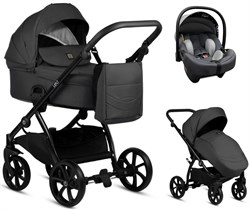 Детская коляска Tutis Leo Plus 3 в 1 с автокреслом Elo Lux EduSky Grey 1222020 Black 1861548934 - фото 42745