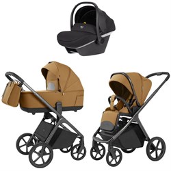 Коляска Carrello Vector 2025 CRL-6551 Nova DK791 Grey Line 3 в 1 Golden Beige 126678356 - фото 43116