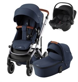 Детская коляска Britax Roemer Smile 5Z Core 3 в 1 Night Blue/Space Black 1859169440 - фото 43682