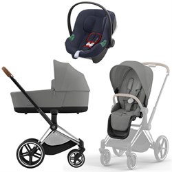 Коляска 3 в 1 Cybex Priam IV Chrome Brown complete и автокресло Aton B2 i-Size Bay Blue Mirage Grey 817419881 - фото 44462