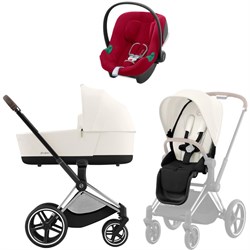 Коляска 3 в 1 Cybex Priam IV Chrome Brown complete и автокресло Aton B2 i-Size Dynamic Red Off White 270252613 - фото 44652