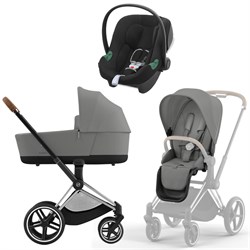 Коляска 3 в 1 Cybex Priam IV Chrome Brown complete и автокресло Aton B2 i-Size Volcano Black Mirage Grey 648315900 - фото 44934