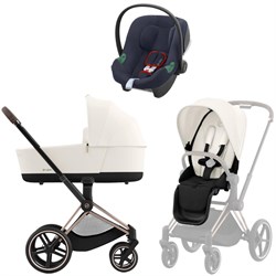 Коляска 3 в 1 Cybex Priam IV Rosegold complete и автокресло Aton B2 i-Size Bay Blue Off White 1172260809 - фото 45651