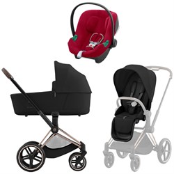 Коляска 3 в 1 Cybex Priam IV Rosegold complete и автокресло Aton B2 i-Size Dynamic Red Sepia Black 153381699 - фото 46019