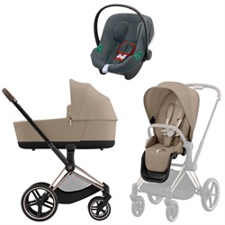 Коляска 3 в 1 Cybex Priam IV Rosegold complete и автокресло Aton B2 i-Size Steel Grey Cozy Beige 428458226 - фото 46077