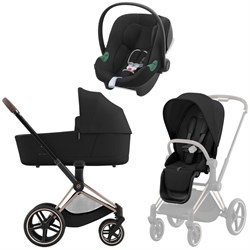 Коляска 3 в 1 Cybex Priam IV Rosegold complete и автокресло Aton B2 i-Size Volcano Black Sepia Black 643878183 - фото 46650