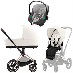 Коляска 3 в 1 Cybex Priam IV Rosegold complete и автокресло Aton S2 i-Size Lava Grey Off White 1635621313 - фото 47186