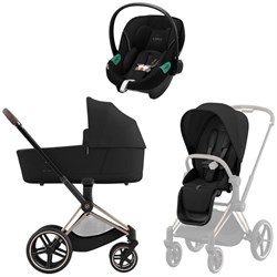 Коляска 3 в 1 Cybex Priam IV Rosegold complete и автокресло Aton S2 i-Size Moon Black Sepia Black 1670514165 - фото 47604