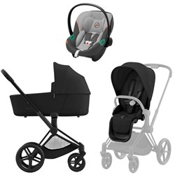 Коляска 3 в 1 Cybex Priam IV Matt Black complete и автокресло Aton S2 i-Size Lava Grey Sepia Black 981347092 - фото 48790