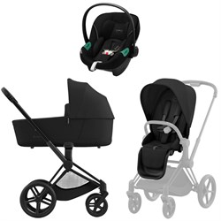 Коляска 3 в 1 Cybex Priam IV Matt Black complete и автокресло Aton S2 i-Size Moon Black Sepia Black 335693956 - фото 48893