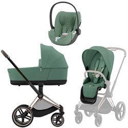 Коляска 3 в 1 Cybex Priam IV Rosegold complete и автокресло Cloud T i-Size Leaf Green Plus Leaf Green 1485116474 - фото 49303