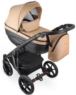 Детская коляска Bexa Ideal Eco 2 в 1 IE03 черный+т.бежевая кожа 989796211 - фото 4972