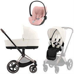 Коляска 3 в 1 Cybex Priam IV Rosegold complete и автокресло Cloud T i-Size Peach Pink Plus Off White 972511981 - фото 50417