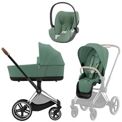 Коляска 3 в 1 Cybex Priam IV Chrome Brown complete и автокресло Cloud T i-Size Leaf Green Plus Leaf Green 1789524424 - фото 51329