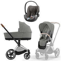 Коляска 3 в 1 Cybex Priam IV Chrome Brown complete и автокресло Cloud T i-Size Mirage Grey Mirage Grey 451843205 - фото 51652