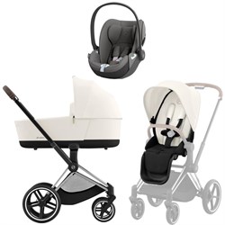Коляска 3 в 1 Cybex Priam IV Chrome Brown complete и автокресло Cloud T i-Size Mirage Grey Off White 1853913962 - фото 51702