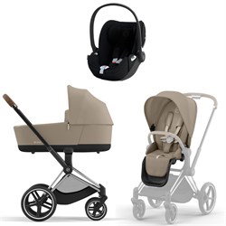 Коляска 3 в 1 Cybex Priam IV Chrome Brown complete и автокресло Cloud T i-Size Sepia Black Plus Cozy Beige 1033413190 - фото 52248