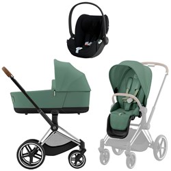 Коляска 3 в 1 Cybex Priam IV Chrome Brown complete и автокресло Cloud T i-Size Sepia Black Plus Leaf Green 1446405768 - фото 52292