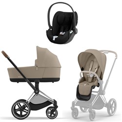 Коляска 3 в 1 Cybex Priam IV Chrome Brown complete и автокресло Cloud T i-Size Sepia Black Cozy Beige 1339373892 - фото 52537