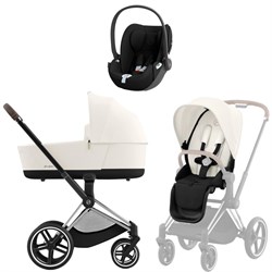 Коляска 3 в 1 Cybex Priam IV Chrome Brown complete и автокресло Cloud T i-Size Sepia Black Off White 1838968681 - фото 52715