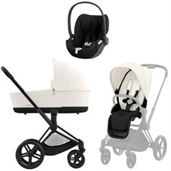 Коляска 3 в 1 Cybex Priam IV Matt Black complete и автокресло Cloud T i-Size Sepia Black Off White 1812804024 - фото 52781