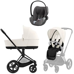 Коляска 3 в 1 Cybex Priam IV Matt Black complete и автокресло Cloud T i-Size Mirage Grey Plus Off White 1715441730 - фото 53214