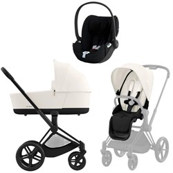 Коляска 3 в 1 Cybex Priam IV Matt Black complete и автокресло Cloud T i-Size Sepia Black Plus Off White 1769756629 - фото 53320
