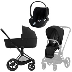 Коляска 3 в 1 Cybex Priam IV Matt Black complete и автокресло Cloud T i-Size Sepia Black Plus Sepia Black 1611592019 - фото 53370