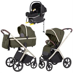 Коляска Carrello Vector CRL-6550 Nova DK791 Grey Line с базой Isofix 3 в 1 Deep Green 1160194722 - фото 54684