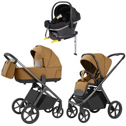 Коляска Carrello Vector 2025 CRL-6551 Nova DK791 Grey Line с базой Isofix 3 в 1 Golden Beige 1006858309 - фото 54925