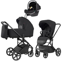 Коляска Carrello Alfa CRL-6522 2025 Nova DK791 Grey Line 3 в 1 Rock Black 1319564578 - фото 55107