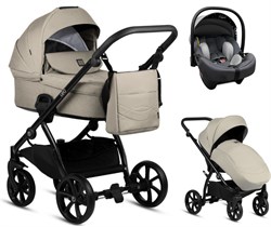 Детская коляска Tutis Leo Plus 3 в 1 с автокреслом Elo Lux EduSky Grey 1222068 Warm Grey 1686823992 - фото 55297
