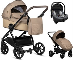 Детская коляска Tutis Leo Plus 3 в 1 с автокреслом Elo Lux EduSky Grey 1222228 Caramel 650383519 - фото 55320
