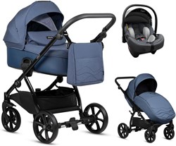 Детская коляска Tutis Leo Plus 3 в 1 с автокреслом Elo Lux EduSky Grey 1222286 Indigo 1945010315 - фото 55333