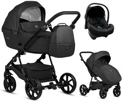 Детская коляска Tutis Viva 5 Plus Leather 2024 3 в 1 с автокреслом Elo Lux EduSky Black 1452699 Black 1618582931 - фото 55695