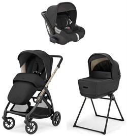 Коляска 3 в 1 Inglesina Electa System Quattro DRW 2025 с подставкой под люльку Upper Black 1337100560 - фото 57386