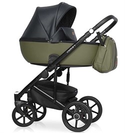 Детская коляска Riko Basic Ozon 3 в 1 02 черно-зеленый 1010787973 - фото 57506