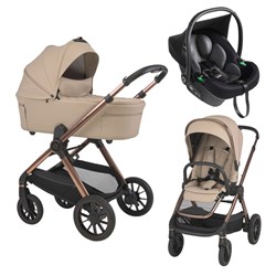 Детская коляска Espiro 3 в 1 Code 2025 19 loving beige/Чёрный (Black 110) 972071071 - фото 58540