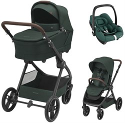 Коляска детская Maxi-Cosi Oxford Plus 3 в 1 с автокреслом CabrioFix Essential green 1978403110 Twillic Green/Зеленый 294741560 - фото 59553