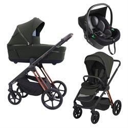 Детская коляска Espiro Miloo 3 в 1 2025 204 luxury green/Чёрный (Black 110) 727242801 - фото 60883