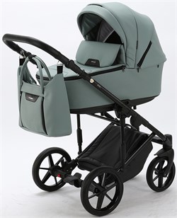 Детская коляска Adamex Zico Deluxe 3 в 1 Z-SA20 СЕР-ЗЕЛЕН.КОЖА 1316474198 - фото 62707