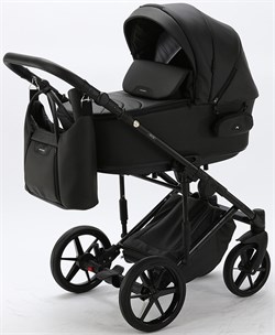 Детская коляска Adamex Zico Deluxe 3 в 1 Z-SA02 ЧЁРН.КОЖА 1091282833 - фото 62798