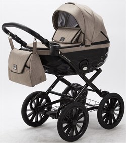 Детская коляска Adamex Chantal Retro 3 в 1 C205 (тем. бежевый) 540393460 - фото 62826