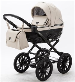 Детская коляска Adamex Chantal Retro Deluxe 3 в 1 C-SA07 (СВ. БЕЖЕВЫЙ) 435949502 - фото 63089