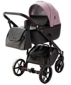 Детская коляска Adamex Nola Deluxe 3 в 1 N-SD106 (СИРЕНЬ КОЖА + ЧЕРН.КОЖА) 2086502736 - фото 64700