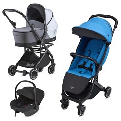 Детская коляска Anex Air-X Travel Cot Cosmo 3 в 1 blue/gray/black 1666077530 - фото 71643