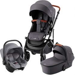 Детская коляска 3 в 1 Britax Roemer Smile 5Z + автокресло BABY-SAFE CORE Frost Grey Midnight Grey / Frost Grey 450763804 - фото 72473