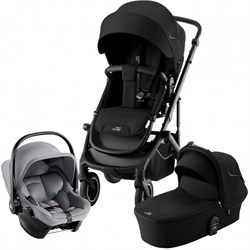 Детская коляска 3 в 1 Britax Roemer Smile 5Z + автокресло BABY-SAFE CORE Frost Grey Space Black / Frost Grey 773435838 - фото 72588