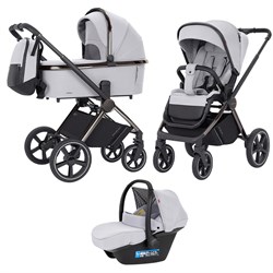 Коляска 3 в 1 Carrello Ultimo CRL-6521 Chrome Arctic Grey 1412100333 - фото 73423